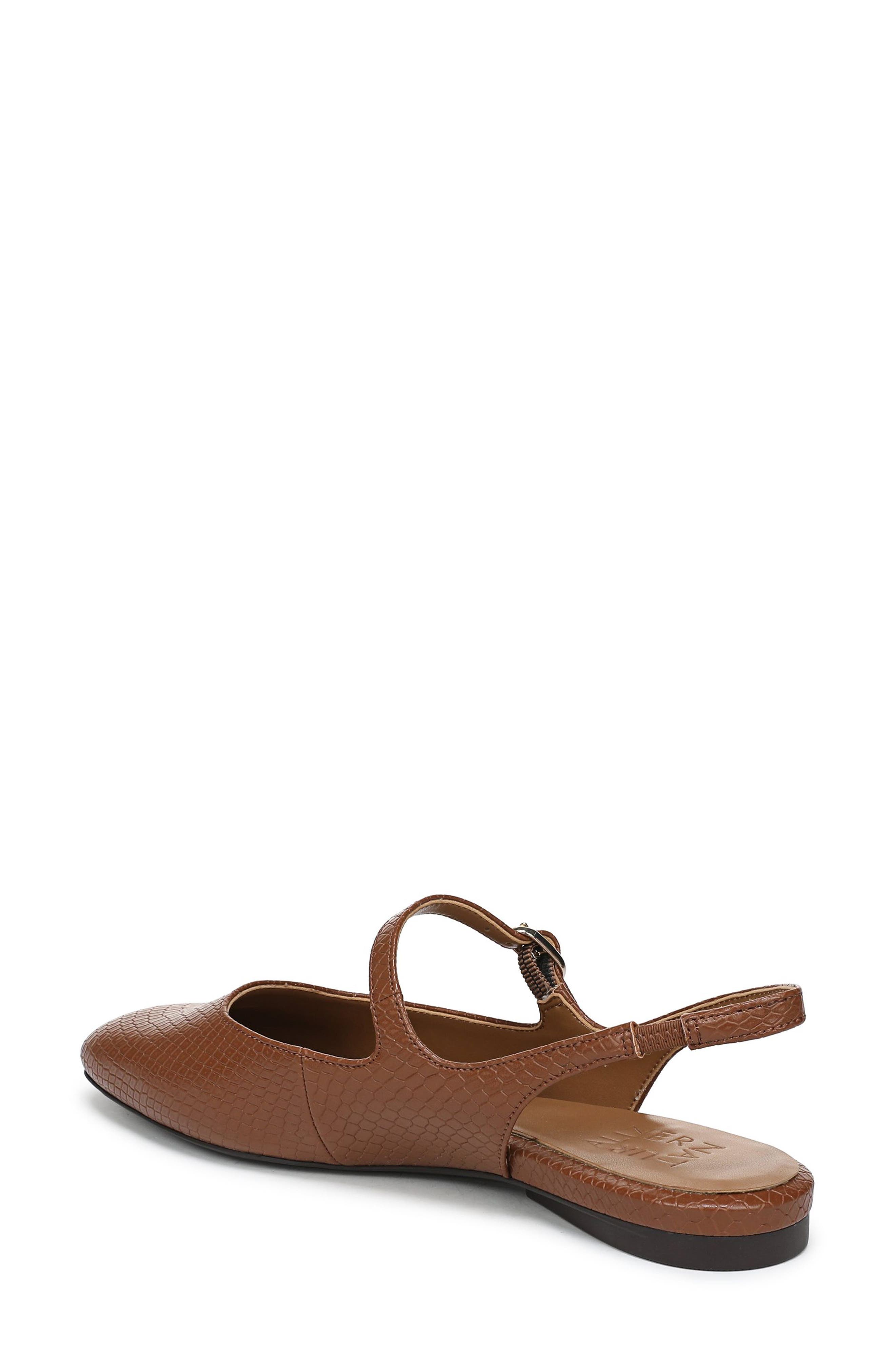 Naturalizer Anikka Flat, Alternate, color, Walnut Brown Faux Leather