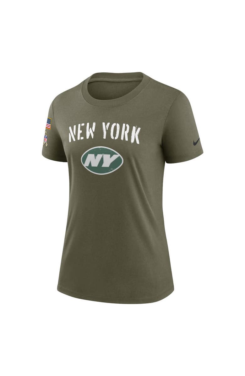 Nike Women's Nike Olive New York Jets Salute To Service Legend T-Shirt, Alternate, color, 