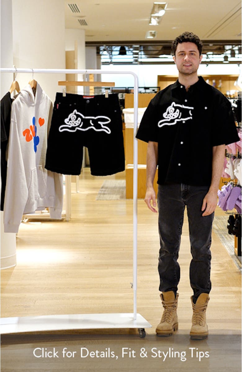 Black Dog Denim Shorts, sales video thumbnail