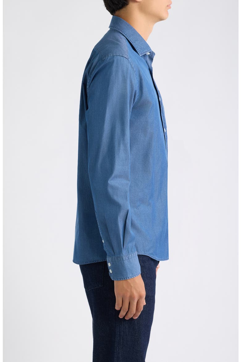 Rob Cotton Poplin Button-Up Shirt, Alternate, color, OPEN BLUE