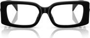 Versace 51mm Rectangular Optical Glasses