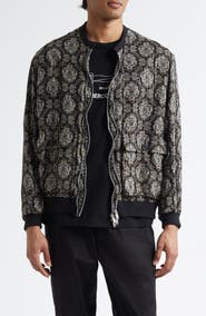 Undercover Print Silk Blend Blouson Jacket