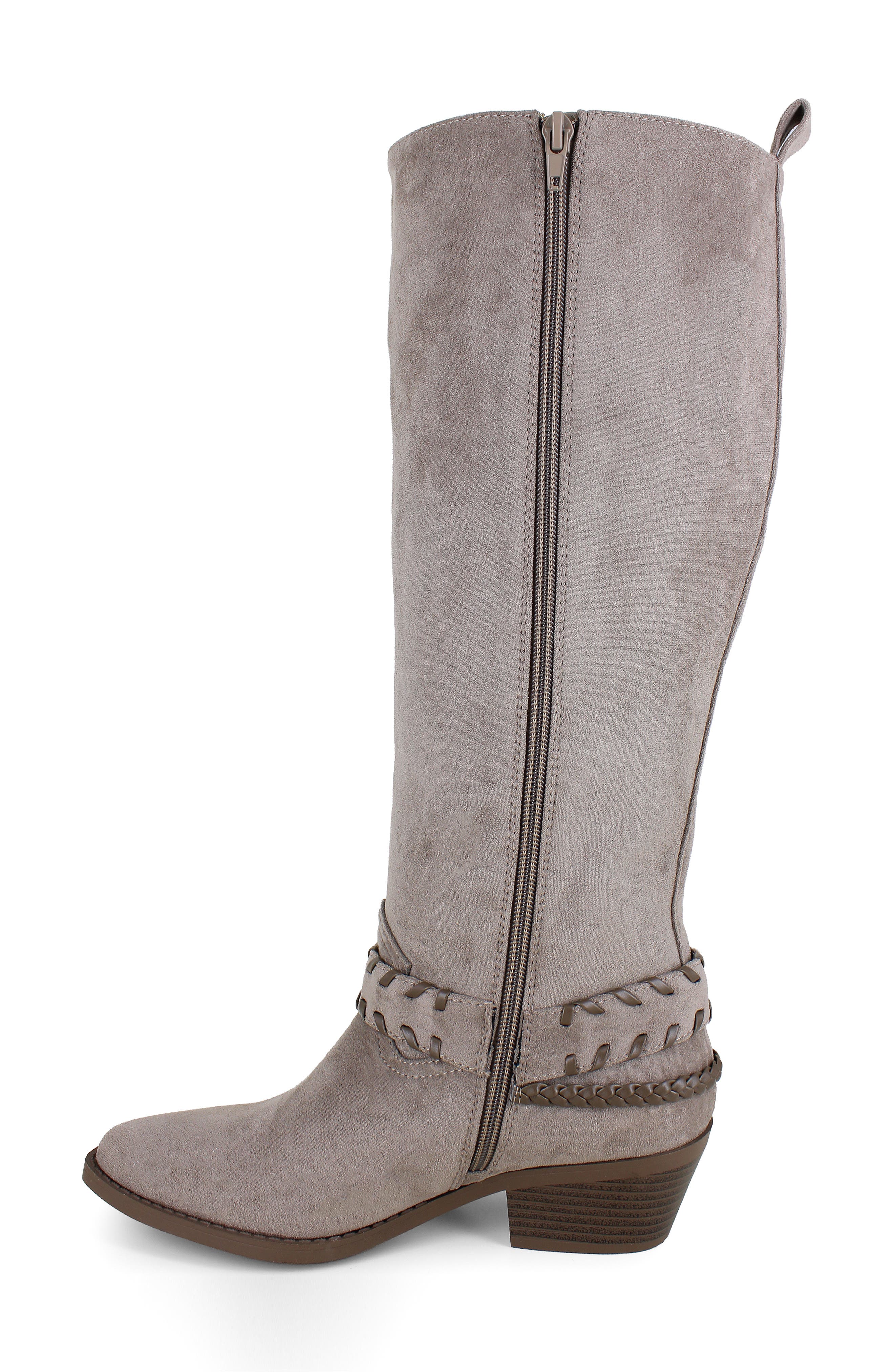 Nalani Whipstitch Tall Boot, Alternate, color, TAUPE