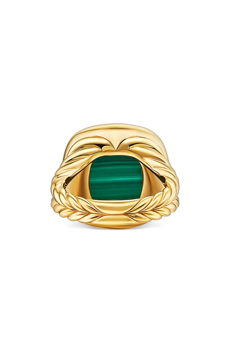David Yurman Albion Ring in 18K Gold with Diamonds, Alternate, color, Green/ 18K Gold