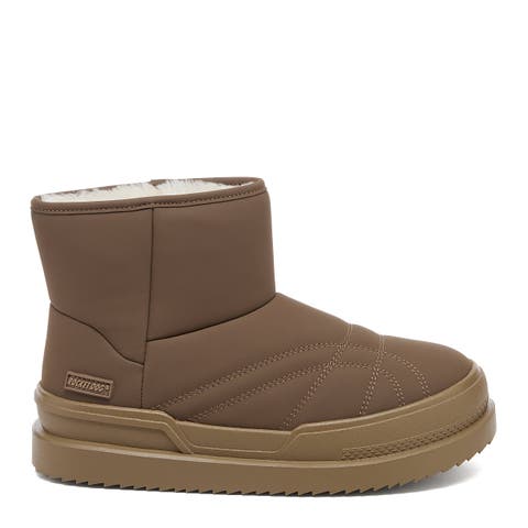 Ryder Faux Suede Platform Slipper Boots