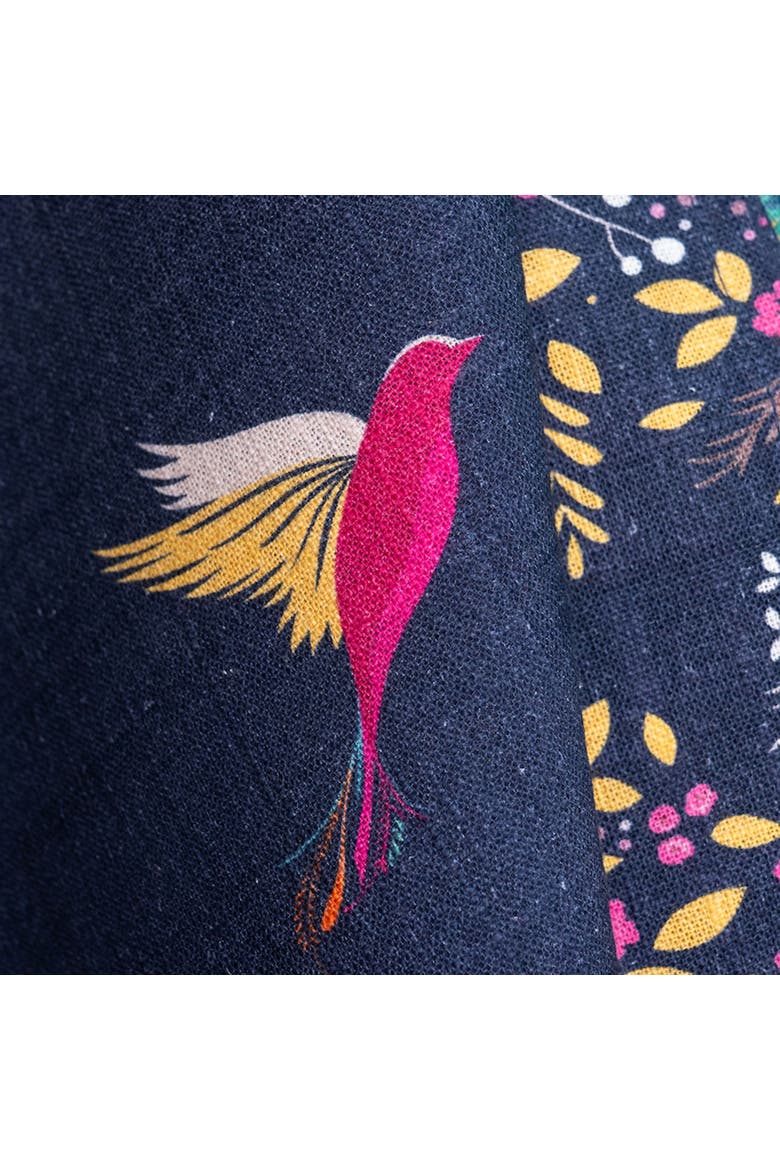 Navy Hummingbird Kitchen Dishtowel, Alternate, color, Blue