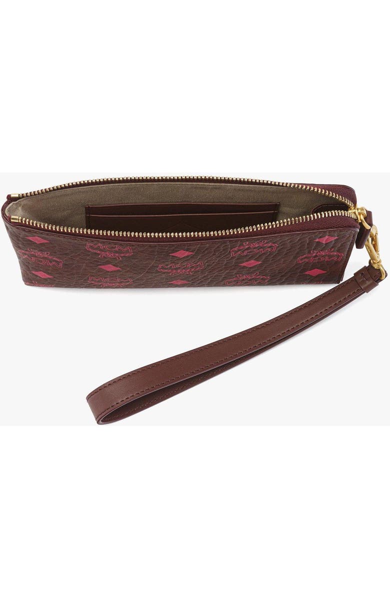 MCM Ottomar Travel Pouch in Visetos, Alternate, color, Cinnamon