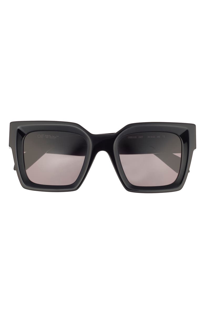 Off-White Jackson Square Sunglasses, Main, color, Black Dark Grey