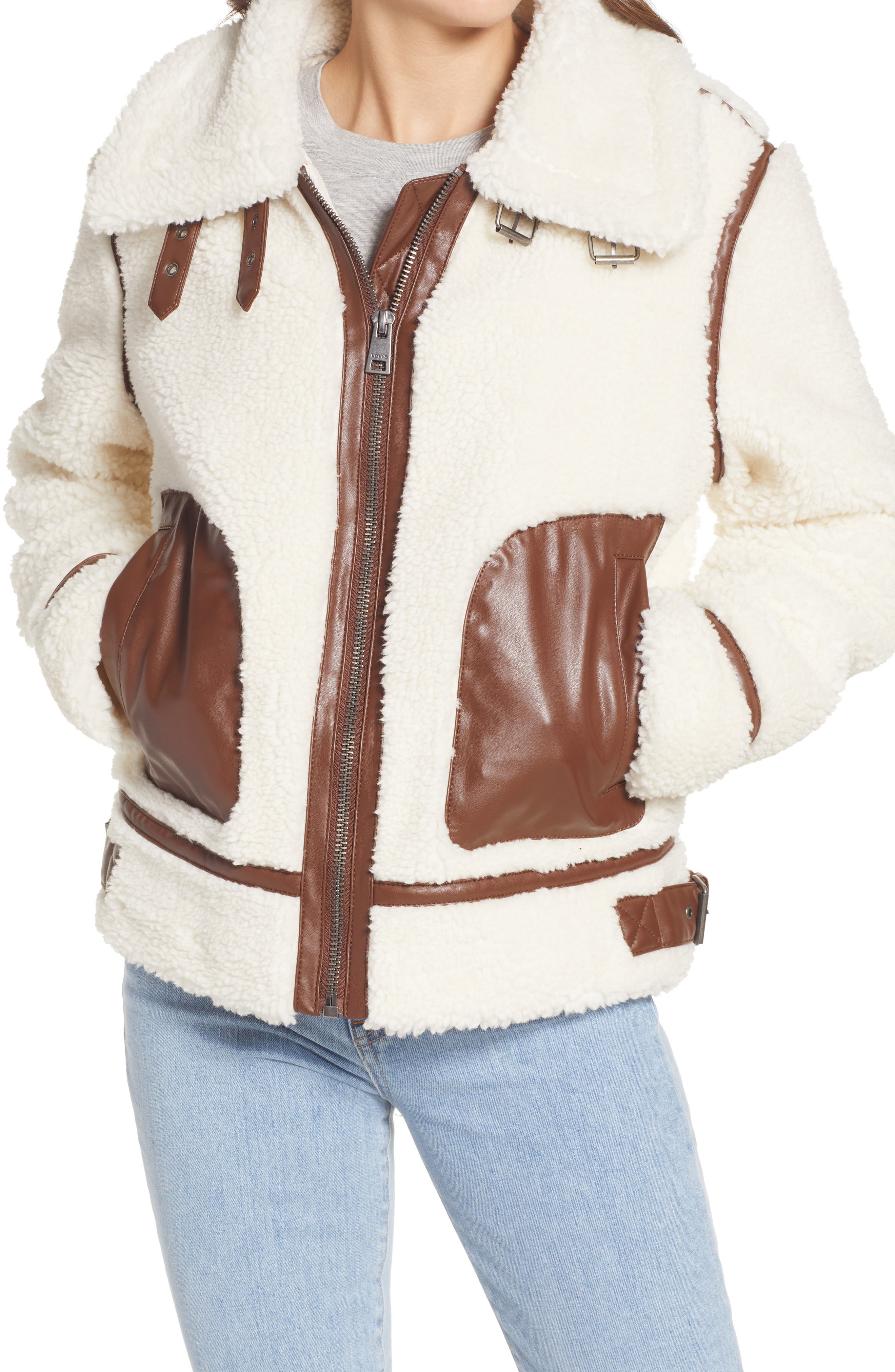 Levi's Levi's® High Pile Fleece Moto Jacket (Women) | Nordstromrack