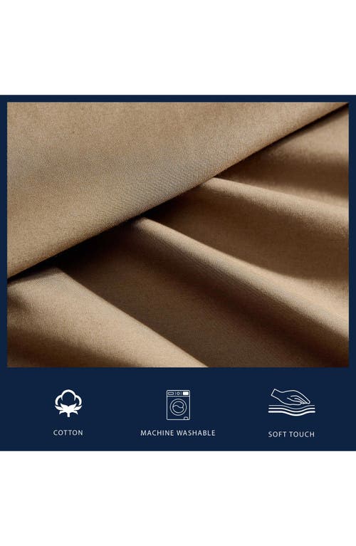 Nautica Bayvies 200-thread Count Cotton Percale Sheet Set In Brown