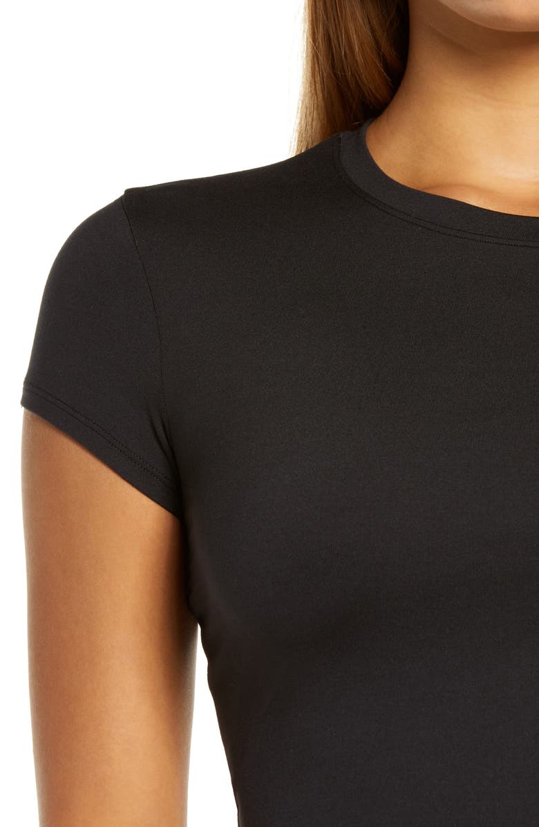 Alo Adapt Alosoft Short Sleeve Crop Top, Alternate, color, 