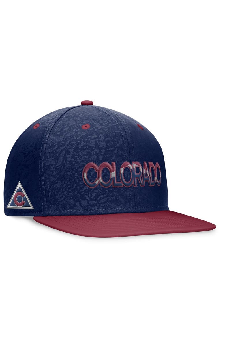 Men's Fanatics Branded Navy/Burgundy Colorado Avalanche Authentic Pro Alternate Jersey Snapback Hat, Main, color, Navy