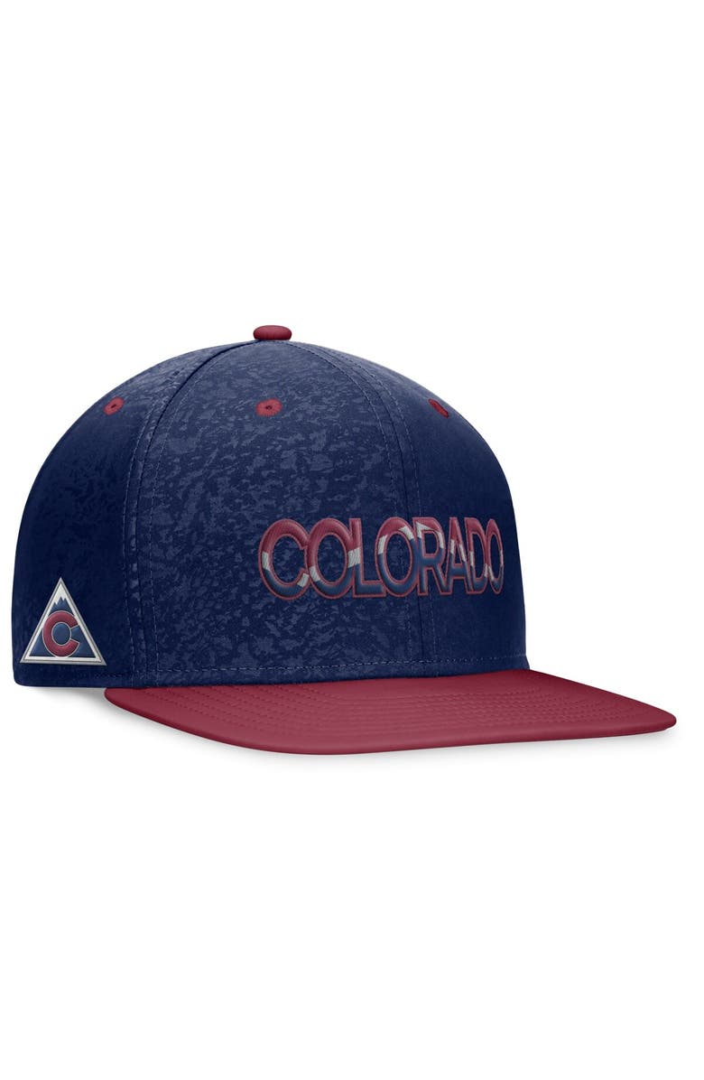 FANATICS Men's Fanatics Branded Navy/Burgundy Colorado Avalanche Authentic Pro Alternate Jersey Snapback Hat, Main, color, 