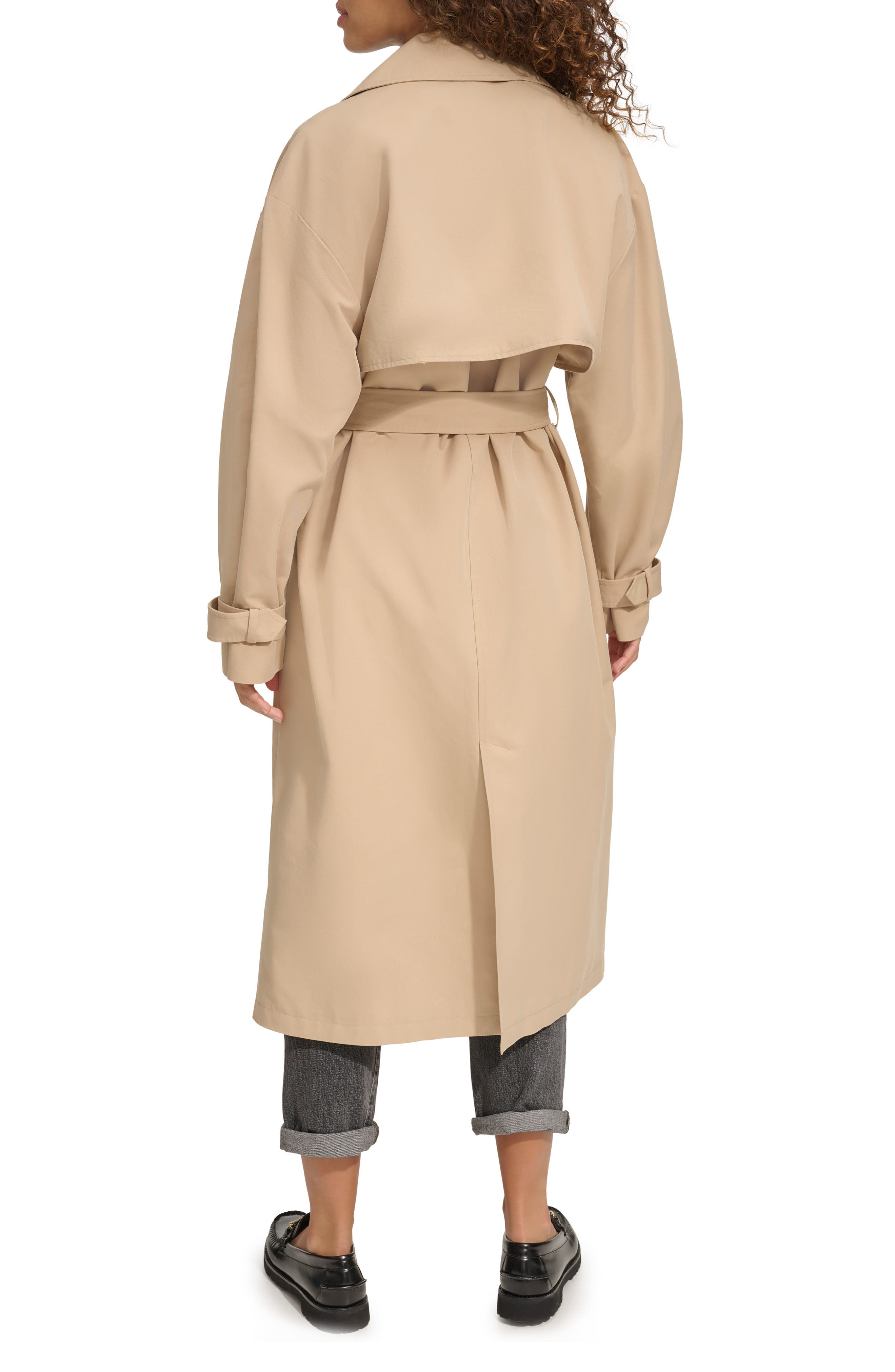 Belted Long Trench Coat - image 2