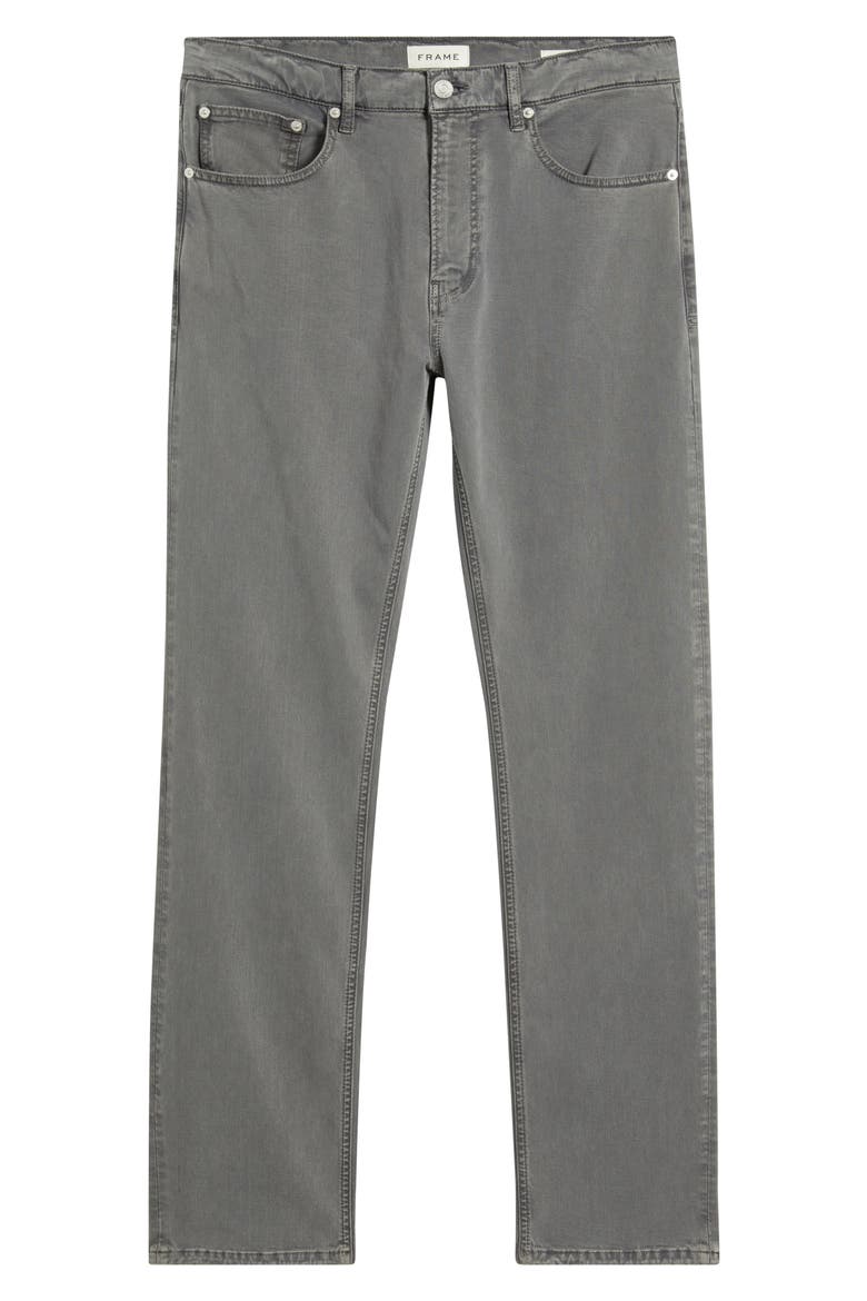 Modern Straight Leg Five-Pocket Twill Pants, Alternate, color, OLD BLUE