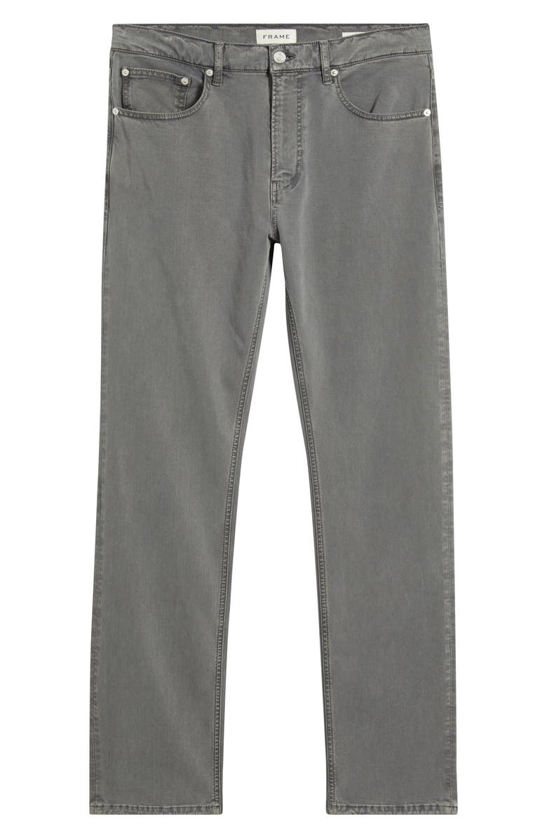 FRAME Modern Straight Leg Five-Pocket Twill Pants, Alternate, color, Old Blue