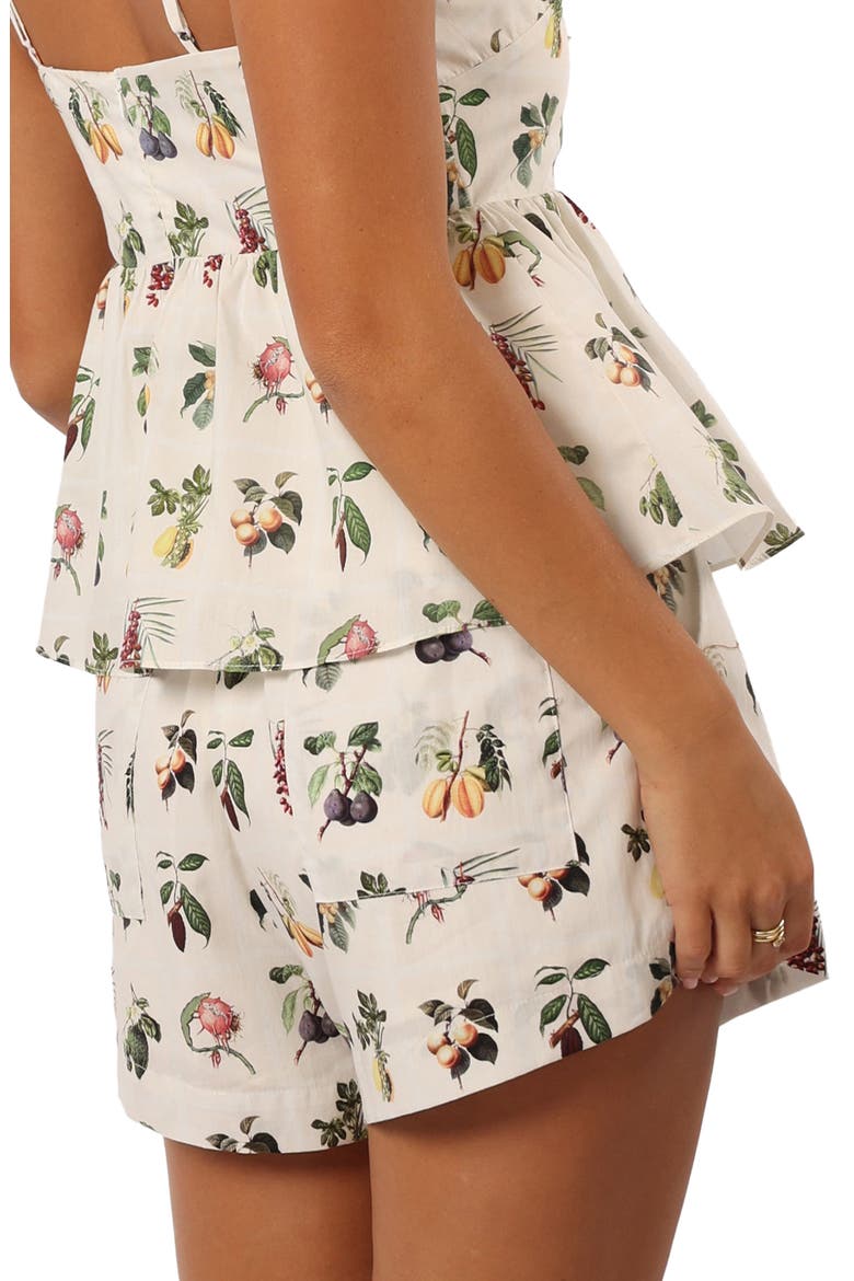 Botanique Cotton Drawstring Shorts, Alternate, color, FLORAL