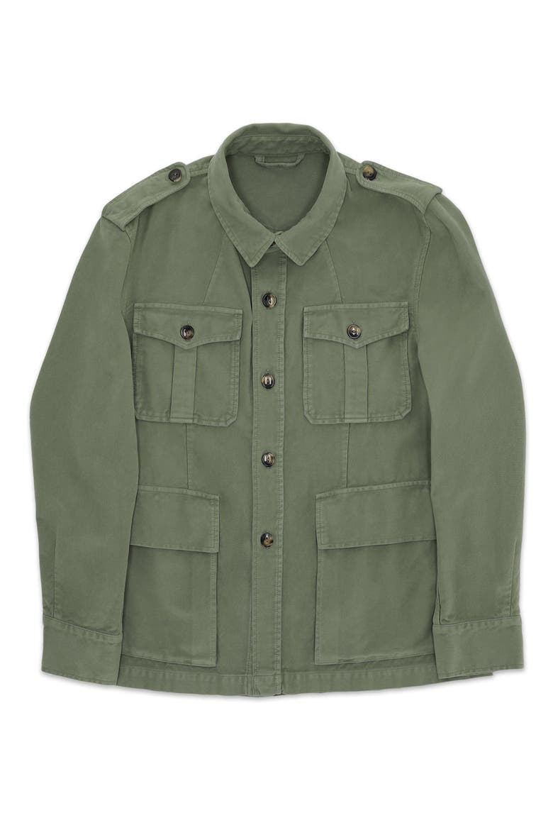 Sahariana Moleskin Jacket, Main, color, Dark Green
