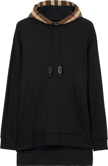 【送料&関税込】Burberry Rib Trim Hooded Sweater burberry-letter-graphic-check-