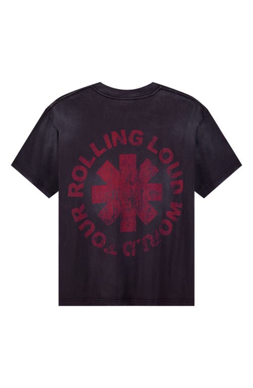 Rolling Loud Loud Legends Distressed Graphic T-shirt In Black