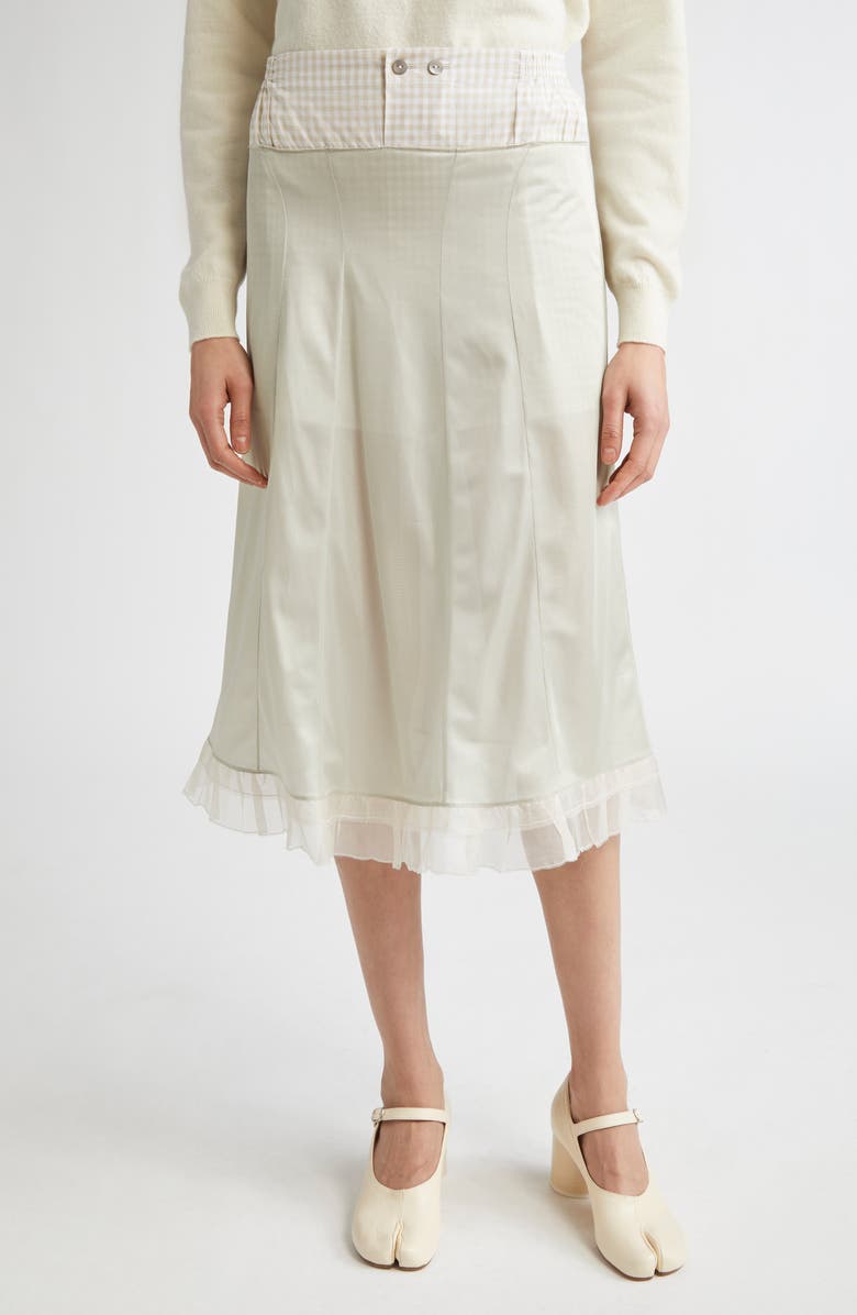 Maison Margiela Anonymity of the Lining Midi Skirt, Main, color, 