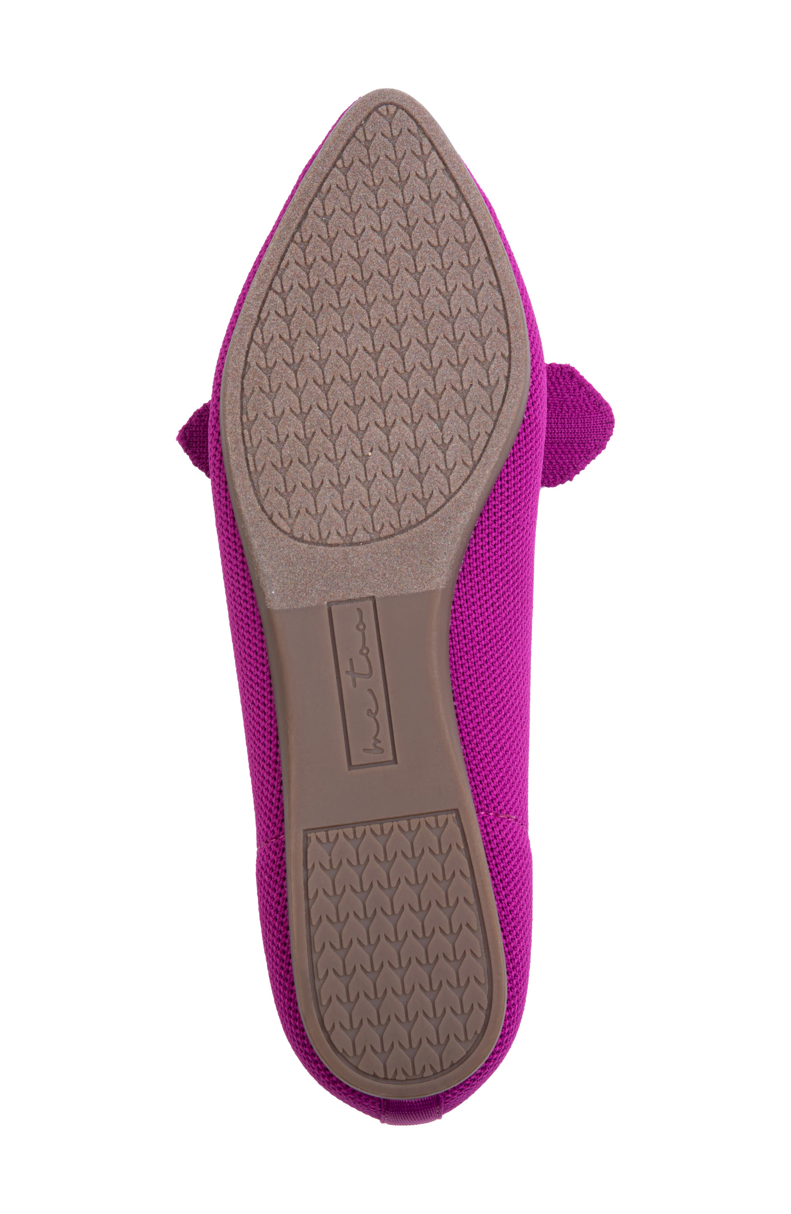 Me Too Annora Bow Pointed Toe Flat, Alternate, color, Dk Magenta
