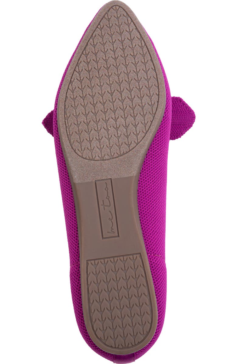 Me Too Annora Bow Pointed Toe Flat, Alternate, color, Dk Magenta