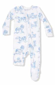 Farm Toile Print Footie