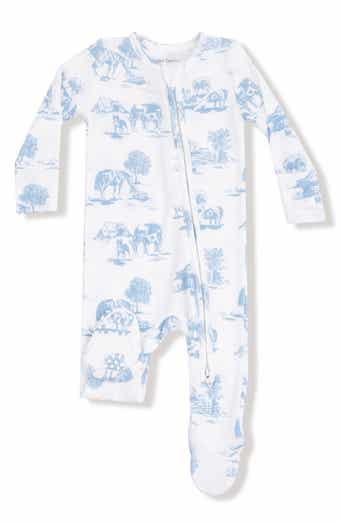 Farm Toile Print Footie