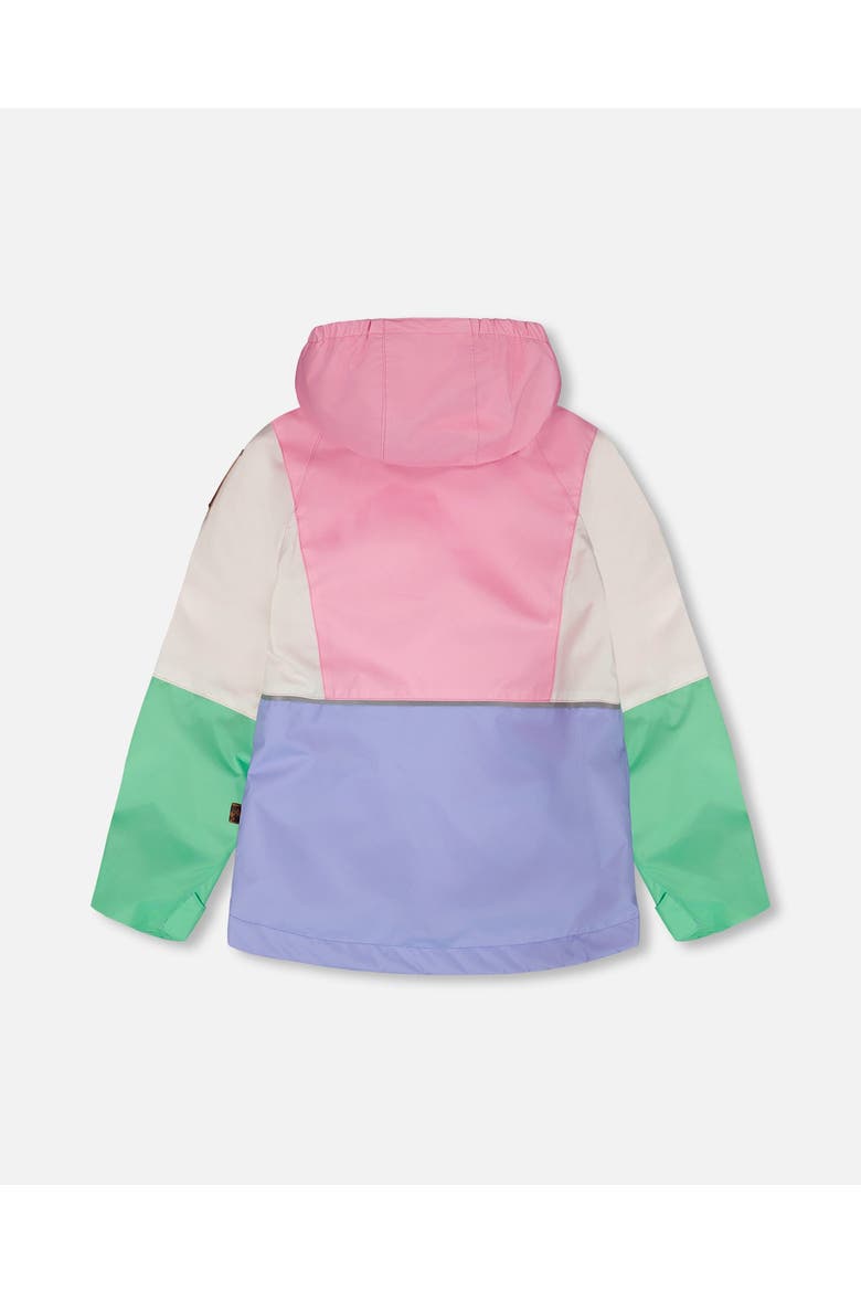 3-in-1 Two-Piece Mid-Season Colorblock Outerwear Set, Alternate, color, Pink Colorblock