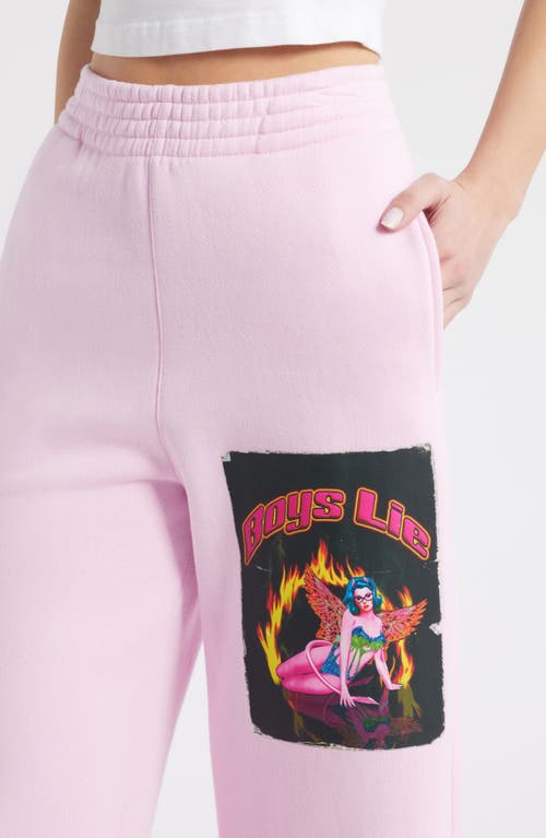 Boys Lie Breaking Point Sweatpants In Pink