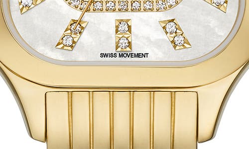 Michele Meggie Diamond Dial Two-tone Bracelet Watch, 29mm