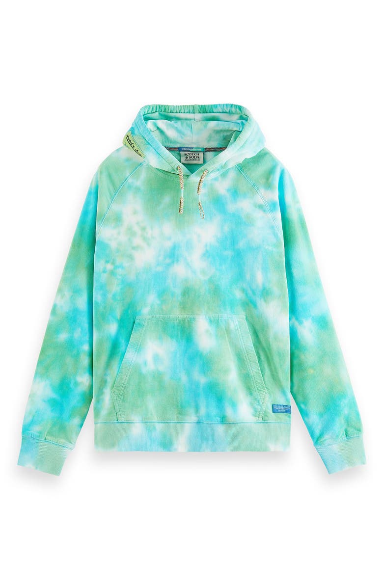 Scotch & Soda Organic Cotton Corduroy Hoodie, Alternate, color, 