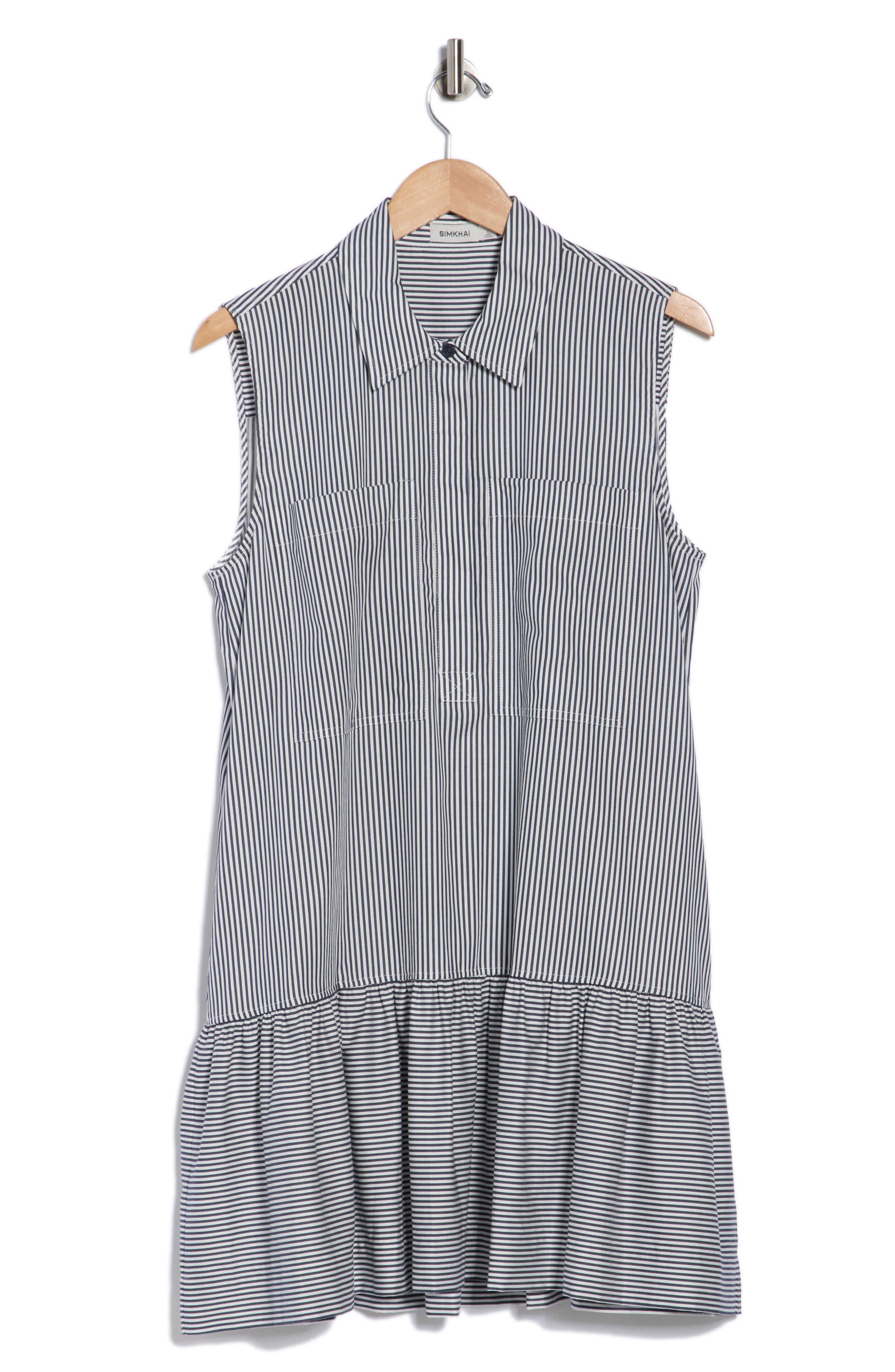 Simkhai Candace Stripe Sleeveless Minidress