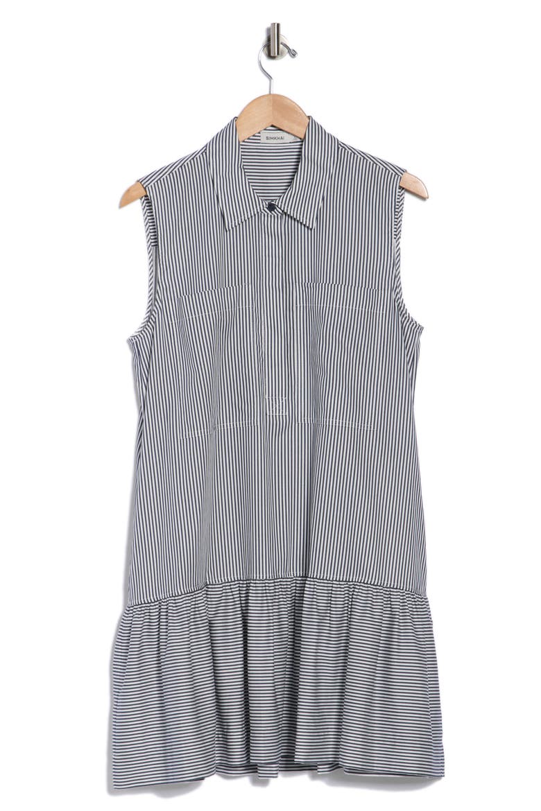 Candace Stripe Sleeveless Minidress, Alternate, color, MIDNIGHT STRIPE