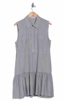 Simkhai Candace Stripe Sleeveless Minidress