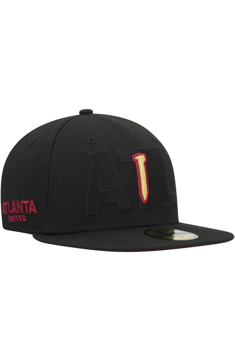 New Era Men's New Era Black Atlanta United FC Kick Off 59FIFTY Fitted Hat, Main, color, 