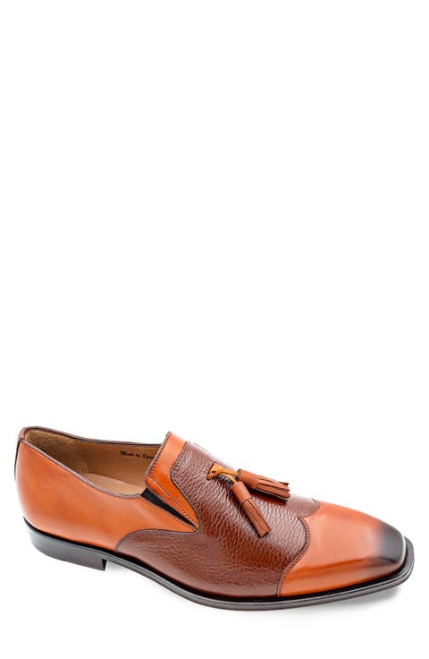 Tassel Ornament Leather Loafer (Men)