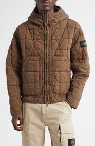 Stone Island Short Cotton & Nylon Parka