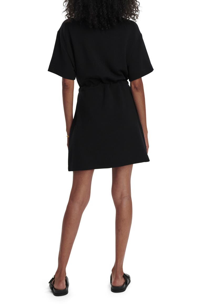 DoubleSoft Short Sleeve Dress, Alternate, color, BLACK
