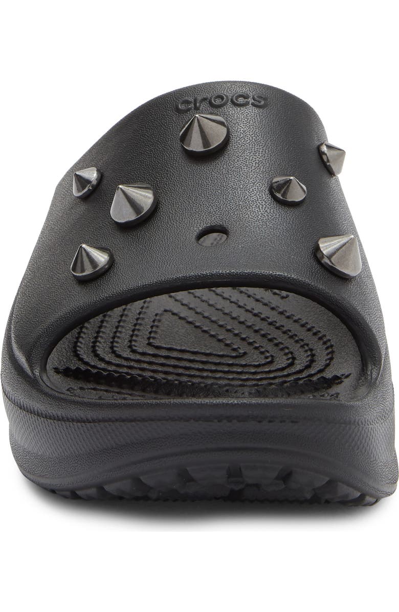 CROCS Bae Studded Slide Sandal, Alternate, color, Black