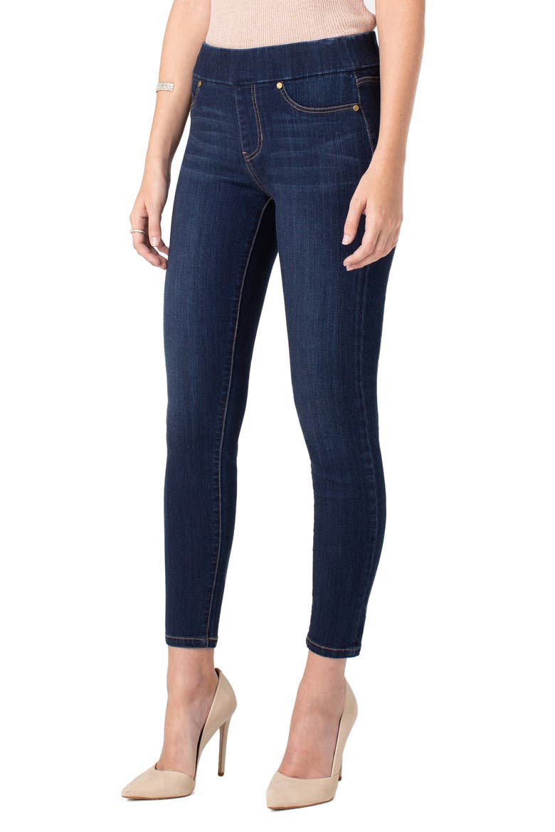 High Rise Stretch Denim Ankle Leggings, Alternate, color, GRIFFITH SUPER DARK