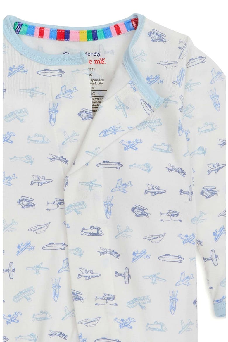 Airplanes Footie, Alternate, color, BLUE