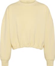 nuuds Cinch Waist Fleece Sweatshirt