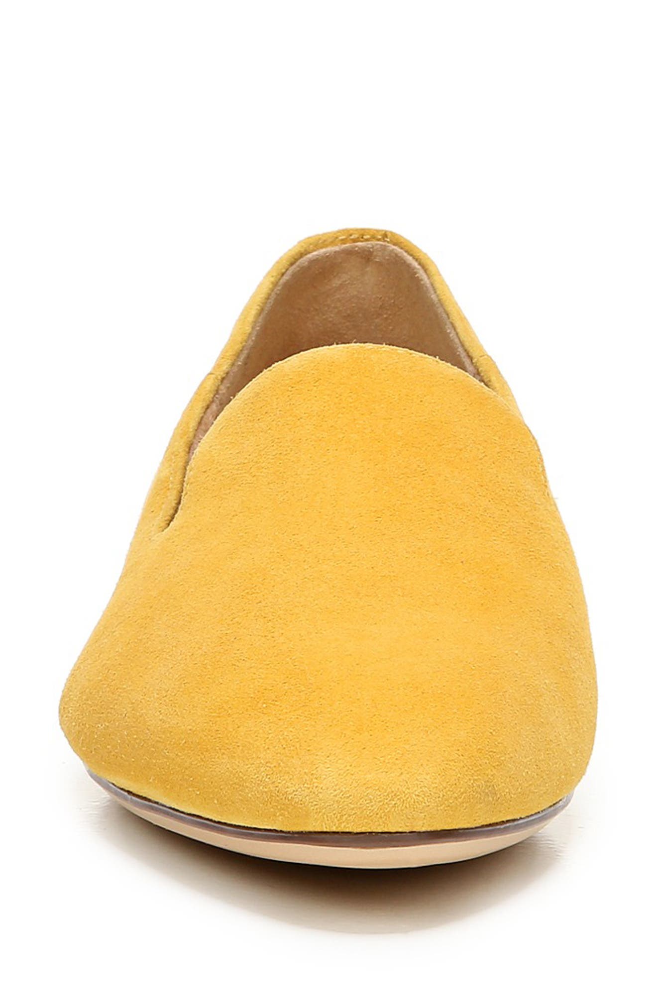 Lorna Collapsible Heel Loafer, Alternate, color, SUNSET YELLOW SUEDE