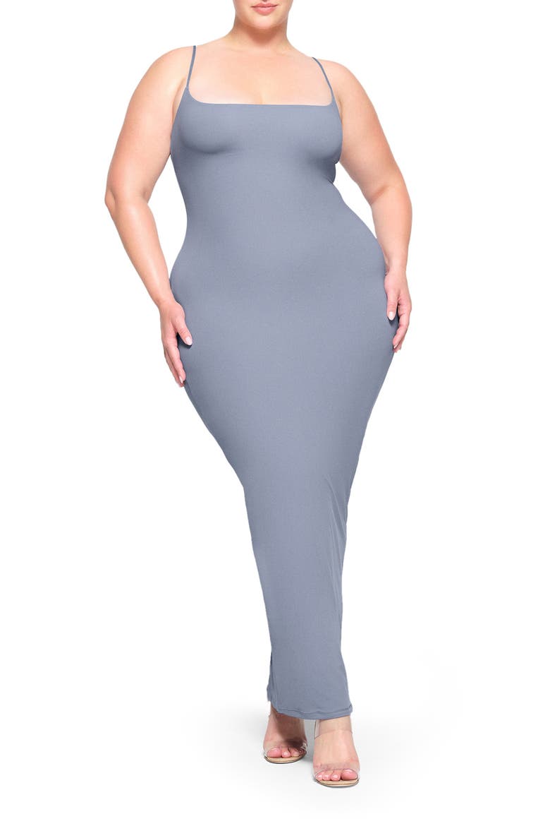 skims fits everybody low back long dress FITS EVERYBODY LACE LONG SLIP DRESS | ONYX