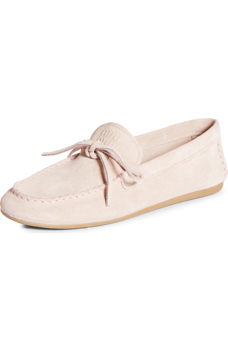 Miu Miu Boat Shoe Flat, Main, color, Beige
