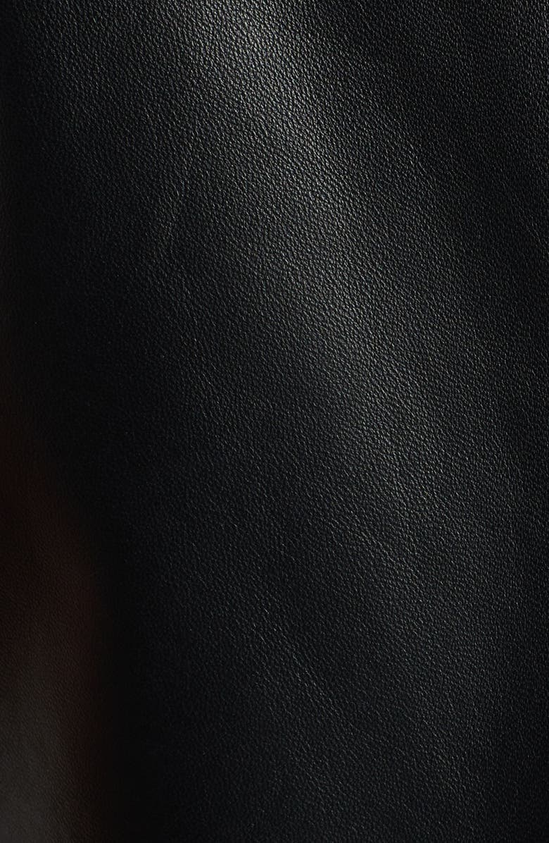 Bottega Veneta Sleeveless Leather Minidress, Alternate, color, 