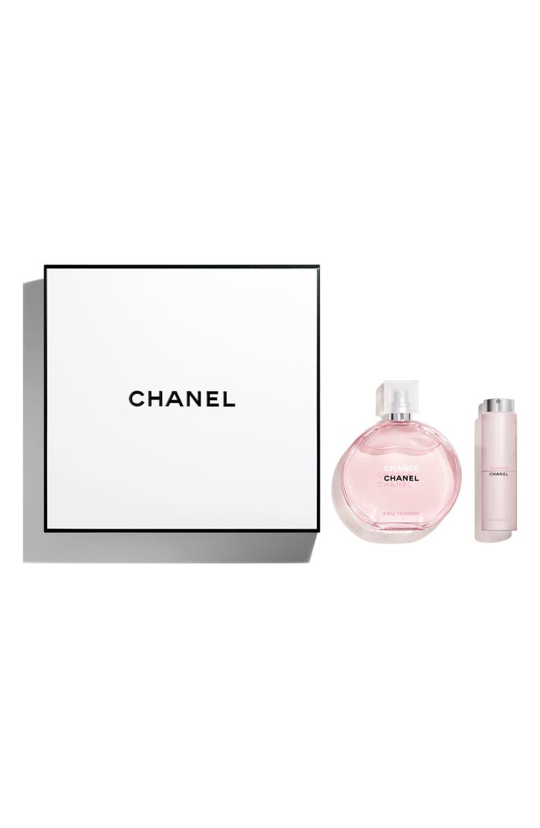 CHANEL CHANCE EAU TENDRE Eau de Toilette Twist and Spray Set, Main, color, 
