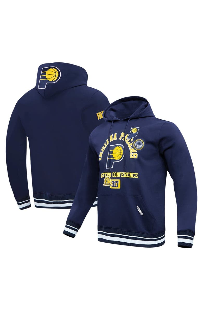 PRO STANDARD Men's Pro Standard Navy Indiana Pacers Area Code Pullover Hoodie, Main, color, Navy